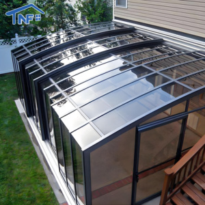 غرفة شمسية من الألومنيوم بسعر المصنع، بيت زجاجي للحديقة - Product Image 1