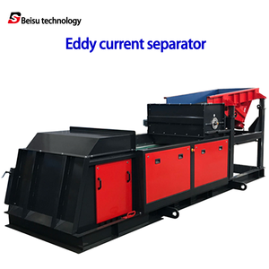 Eddy Current Magnetic Separator Machine for Waste Aluminum and Plastic Sorting Copper Aluminum Separator 220V 5-10t/h Capacity - Product Image 2