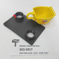 Joint de radiateur 4P9942 4P9943 pour chargeuse sur pneus 966H 980F Pièces de radiateur Joint de radiateur
