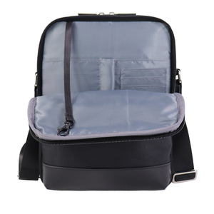 Bolso de negocios con correa de hombro desmontable, bolso tipo mensajero, bolso de hombro acolchado con asa superior, resistente a los arañazos, negro - Product Image 6