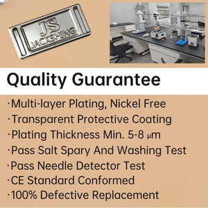 Individuelle Geprägte Metallanhänger aus Hardware mit Markenlogo, Metall-Etiketten für Kleidung - Product Image 6