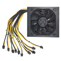 Alimentation électrique pour ordinateur Gold 80 Plus ATX 1800w 230V Prise en charge de 10 GPU 10X6 broches pour machine professionnelle