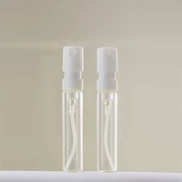 Botol Semprot Kabut Transparan Bayonet Prancis 1.5ml 2ml 2.5ml Mini Portabel untuk Sampel Parfum, Botol Pembagi Parfum, Tersedia
