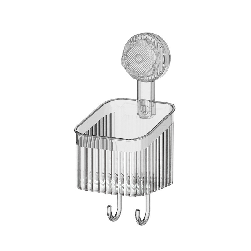 Support de rangement à ventouse-petite taille-transparent