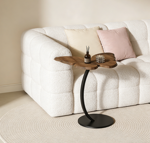 Mesa de Centro Moderna de Madera Maciza Estilo Wabi-Sabi con Forma de Mariposa para Sala de Estar y Dormitorio, Mesa de Centro Económica para el Hogar - Product Image 6