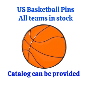 Spille Sportive in Metallo all'Ingrosso, Spilla da Bavero con Angeli della Squadra <span class=keywords><strong>di</strong></span> Basket USA, Spille Souvenir in Metallo Lucido Placcato Oro Stampate OEM per Vestiti - Product Image 2