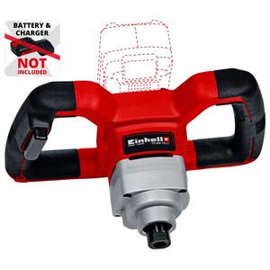 EINHELL-4258760/18 Li-Solo-Mezclador de pintura/mortero inalámbrico de 18V (sin batería)-HERRAMIENTAS ELÉCTRICAS CON CABLE EAN 4006825638196 - Product Image 2