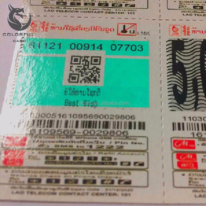 High Quality New Arrival Custom <b>Glossy</b> Scratch Card Lottery Ticket Scraper ISO CR80 Standard Offset Printed Made Art <b>Paper</b> - Product Image 3