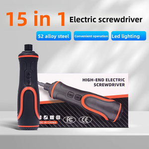 Juego de Destornilladores Eléctricos 15 en 1 Más Vendido, Motor sin Escobillas, Torque de 0.5 Nm, Luz LED, Modo Manual/Automático, 3.7 V - Product Image 1