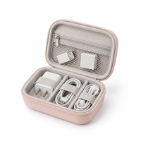 Étui de transport rigide rétro de luxe en EVA avec fermeture éclair, résistant aux chocs, pour adaptateur Bluetooth, clé USB, cartes mémoire, service OEM ODM personnalisé