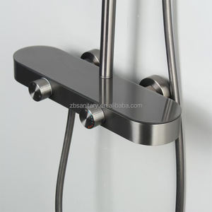 Ensemble de douche té<span class=keywords><strong>l</strong></span>éphonique Salle de bain avec douche à <span class=keywords><strong>eau</strong></span> froide et chaude Mélangeur de baignoire Système de douche Ensembles de robinets - Product Image 2