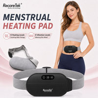 Herramienta de Terapia de Masaje para Aliviar el Dolor Menstrual, Producto de Masaje Portátil para el Cuidado de los Cólicos, Producto de Alivio Menstrual, Cinturón Inalámbrico con Compresa Cálida