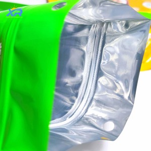 Feuille d'aluminium personnalisée en usine Fouch Stand up sac en plastique étanche à l'humidité fermeture éclair sac d'emballage Mylar Ziplock sac d'emballage - Product Image 6
