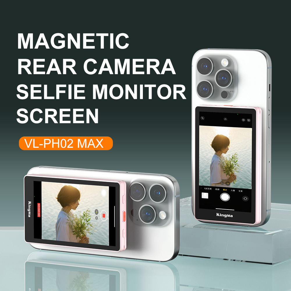 Kingma VL-PH02 Max Magnetic Rear Camera Selfie Monitor Screen for