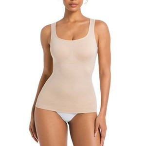Camisola de Nailon para Comercio Exterior Transfronterizo, Tejido Sin Costuras, Control Firme del Abdomen, Tirantes Ajustables, Top Moldeador para Mujer - Product Image 1