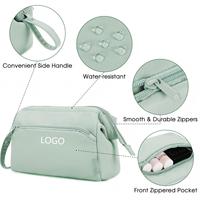 Pochette de rangement imperméable à grande ouverture personnalisée, sac de voyage pour cosmétiques pour femmes, accessoires de toilette, trousse de maquillage