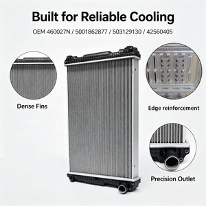 Radiateur de refroidissement moteur 460027N 5001862877 42560405 pour remplacement de <span class=keywords><strong>bus</strong></span> <span class=keywords><strong>Irisbus</strong></span> Citelis - Product Image 3