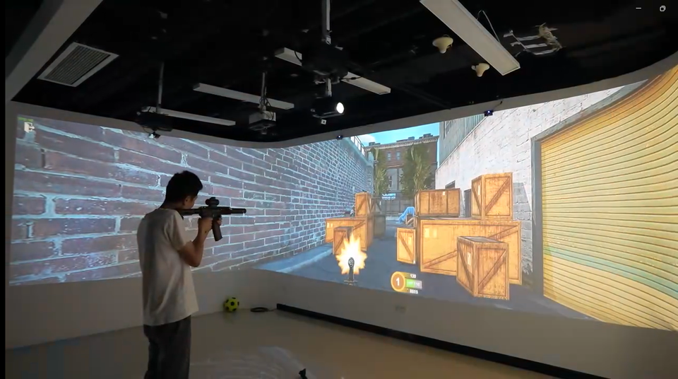 Projector Screen Laser Gun Interactive Shooting Game Real Sence ...