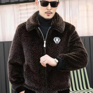 Veste polaire <span class=keywords><strong>d</strong></span>'<span class=keywords><strong>hiver</strong></span> pour <span class=keywords><strong>homme</strong></span> <span class=keywords><strong>avec</strong></span> velours côtelé épais et col en <span class=keywords><strong>fourrure</strong></span> Nouveau <span class=keywords><strong>manteau</strong></span> <span class=keywords><strong>d</strong></span>'extérieur coupe-vent à la mode <span class=keywords><strong>d</strong></span>écontractée - Product Image 1