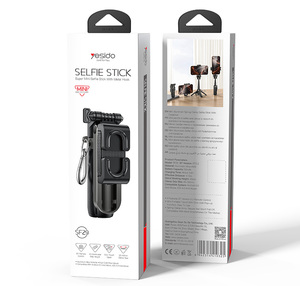 Yesido Perche à selfie mini en métal avec trépied renforcé, rotation 360°, longueur 43 cm, télécommande détachable BT5.2, <span class=keywords><strong>support</strong></span> de téléphone SF29 - Product Image 6
