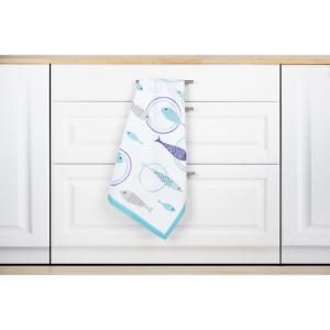 EXCELSA Asciugamano da Cucina in Cotone North Sea 50x70 Cm, Rettangolare Stampato, Lavabile in Lavatrice, Motivo Animalier, Modello 65925 - Product Image 2