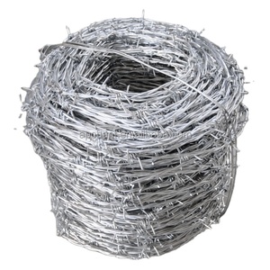 Giá bán buôn độ bền kéo cao hoàn toàn mạ kẽm đôi Xoắn 1.6mm 1.8mm 2mm dây thép gai sử dụng trên hàng rào liên kết chuỗi - Product Image 1