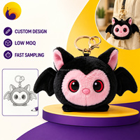 minimale de commande prix d'usine délai de livraison rapide cadeaux promotionnels porte-clés en peluche personnalisé