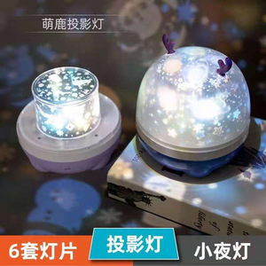 Poplor Star Projector <b>Night</b> <b>Light</b> <b>LED</b> Globe Tap Control USB Charging Multicolored Changing Colors Baby Room Lamp - Product Image 5