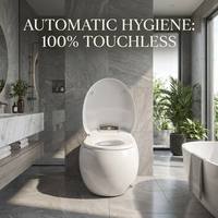 Toilette intelligente moderne, installation facile, gain de place, toilette intelligente de petite taille en forme d'œuf pour les projets de rénovation de la maison