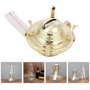 HoneyFly-Lámpara quemadora de aceite de queroseno, luz de aceite de queroseno estilo Retro, regulador de Metal, lámpara de aceite de vidrio - Product Image 2