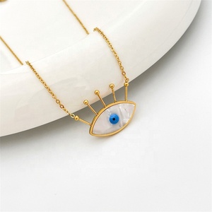 Collana con ciondolo con nappa occhio turco malvagio unico gioiello Vintage in acciaio inossidabile opify <span class=keywords><strong>agente</strong></span> Dropshiping - Product Image 5