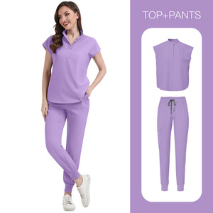 Combinaison de sport 42015 Jogger Scrubs, haute élasticité, opaque, entraînement à fort impact, tenue de sport pour femme, design unique - Product Image 1