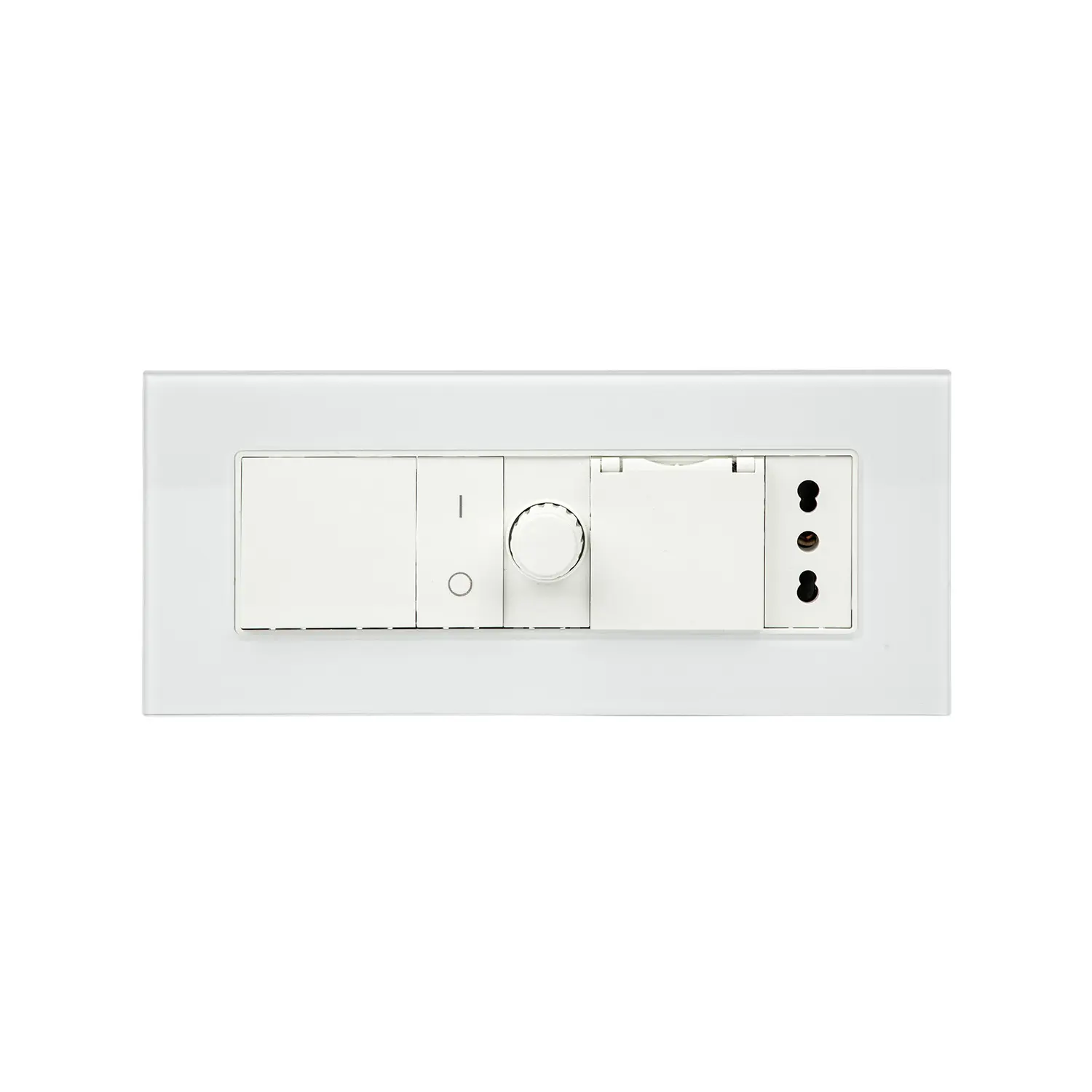 Eu Type Italië Type Aangepast Glazen Paneel Usb A + C Oplader Poort Dimmer Schakelaar 4 5 6 7 Bende Elektrische Schakelaars En Socket