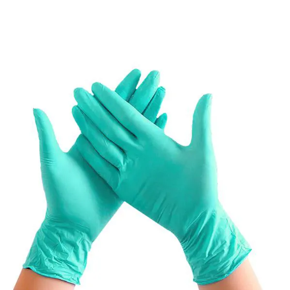 Üretici özelleştirilmiş steril tek kullanımlık tozsuz saf mavi nitril iş eldivenleri Anti-Cut koruyucu eldiven