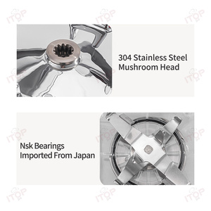 Yüksek hız 1800w 2l kapasiteli yiyecek mikseri <span class=keywords><strong>Blender</strong></span> yüzlü meyve sıkacağı buz kesici sessiz kapak ile düşük gürültü - Product Image 5