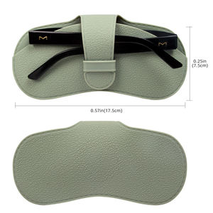 2025ใหม่กล่องแว่นตาหนังเทียมสำหรับใส่แว่นกันแดดกรอบแว่นตาทำจากซิลิโคนออกแบบโลโก้ได้ตามต้องการ - Product Image 3