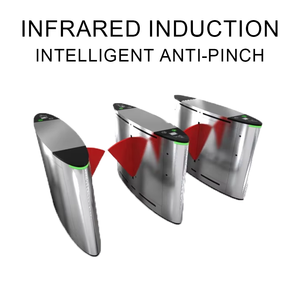 AI Smart Facial Recognition <strong>Access</strong> <strong>Control</strong> Flap Barrier Gate Traffic Management Turnstile - Product Image 3