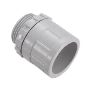 Supplier 25mm plain to screw adapter PVC converting adaptor C/W lock rings for pipe fittings