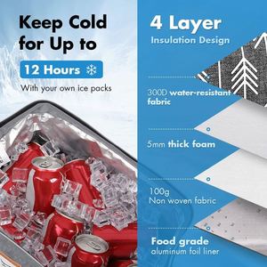 <b>Lunch</b> Bag for Women <b>Insulated</b> <b>Lunch</b> <b>Box</b> Leakproof Lunchbox for Adult Work - Product Image 3