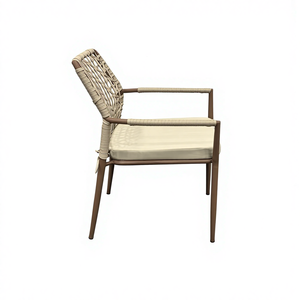 Ensemble <span class=keywords><strong>de</strong></span> salle à manger <span class=keywords><strong>de</strong></span> <span class=keywords><strong>jardin</strong></span> en rotin PE tressé durable avec table ronde en verre pour <span class=keywords><strong>jardin</strong></span>, patio, balcon - Product Image 5