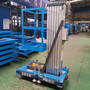 Kompakt boyutu hafif alüminyum alaşım adam kaldırma platformu elektrikli makas kaldırıcı - Product Image 4