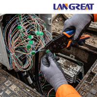 Conector UG Profesional con Tapa Verde, Relleno de Gel, Impermeable, de 2 Cables, Junta IDC para Empalme de Datos Telefónicos