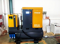 Compresseur d'air rotatif à vis tout-en-un intégré 16 bars 20 bars 15KW 20 CV avec sécheur d'air pour machine de découpe laser 1500W-2000W