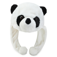 Gorro de Peluche de Panda Suave, Accesorio de Fiesta Personalizado, Gorro de Animal de Peluche de Panda, Gorro Divertido y Cálido para el Invierno