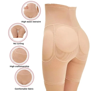 Femmes Sexy sans couture façonnage Shorts corps façonnage taille haute ventre Tucking fesses dodues rembourré hanche levage culotte - Product Image 3