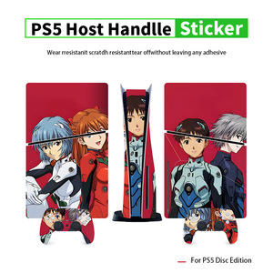 Juego de pegatinas de vinilo para PS5 con diseño de anime Eva para la cubierta del control de la consola de juegos - Product Image 4
