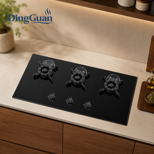 Cuisinière à gaz 3 brûleurs de haute qualité avec verre trempé, fonction rabattable ; Convient aux cuisines, cuisinière à gaz au kérosène - Product Image 1