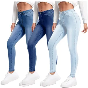 High waist elastic new style girls lady women jeans butt lift slim fit jeans pencil pants skinny denim jeans