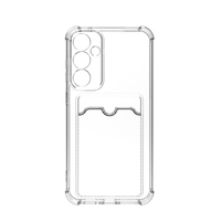 Fente pour carte de poche pare-chocs étui de téléphone portable en TPU souple Transparent pour Samsung Galaxy S23 FE couverture arrière pour S24 S23 + S22 S21 S20 FE