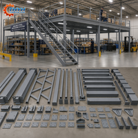 Structure de pont mezzanine soudée en tôle épaisse, sablée et apprêtée, Q345 Q355 haute capacité de charge, inspectée par SGS